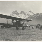 Cover image of First Airmail plane at Canmore June 1929